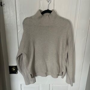Uniqlo Cream Turtleneck Sweater
